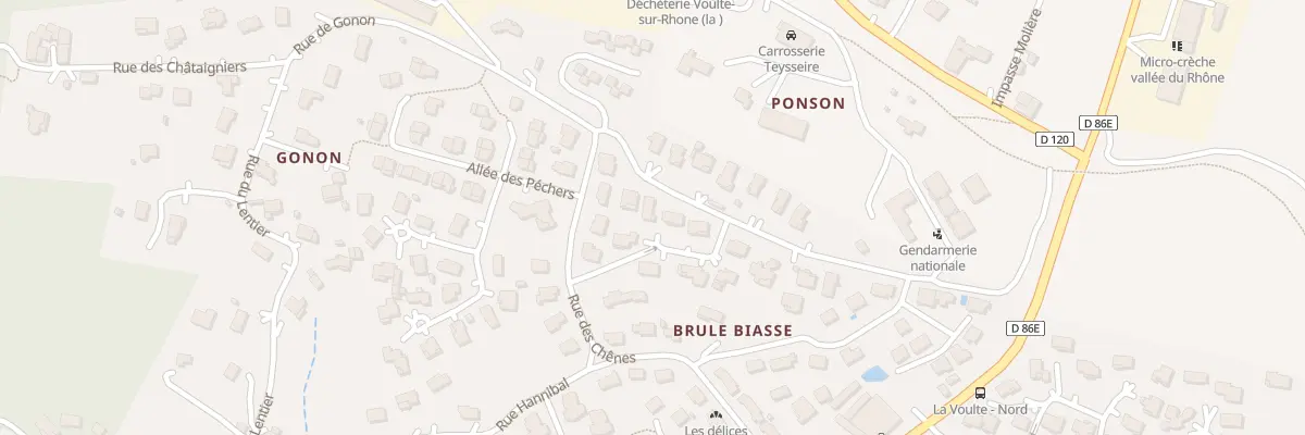 Plan du 2 All Jean Giono à La Voulte-sur-Rhône