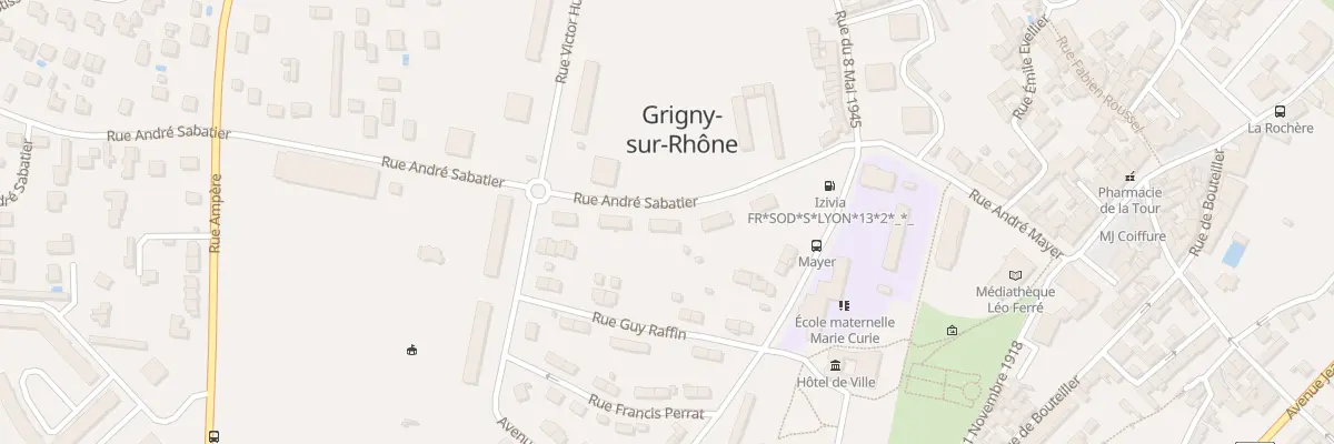 Plan du 5 Rue André Sabatier à Grigny-sur-Rhône