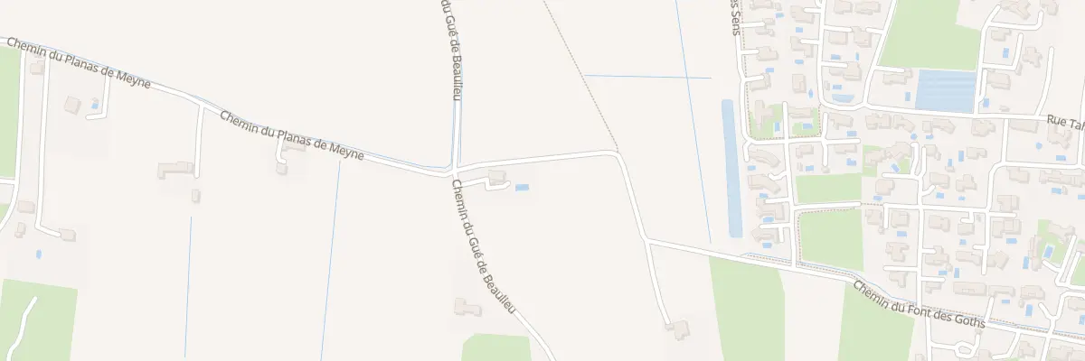 Plan du 796 Vc N 19 du Gue de Beaulieu à Orange