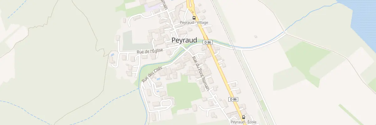 Plan du 42 Rue du Pont Romain à Peyraud
