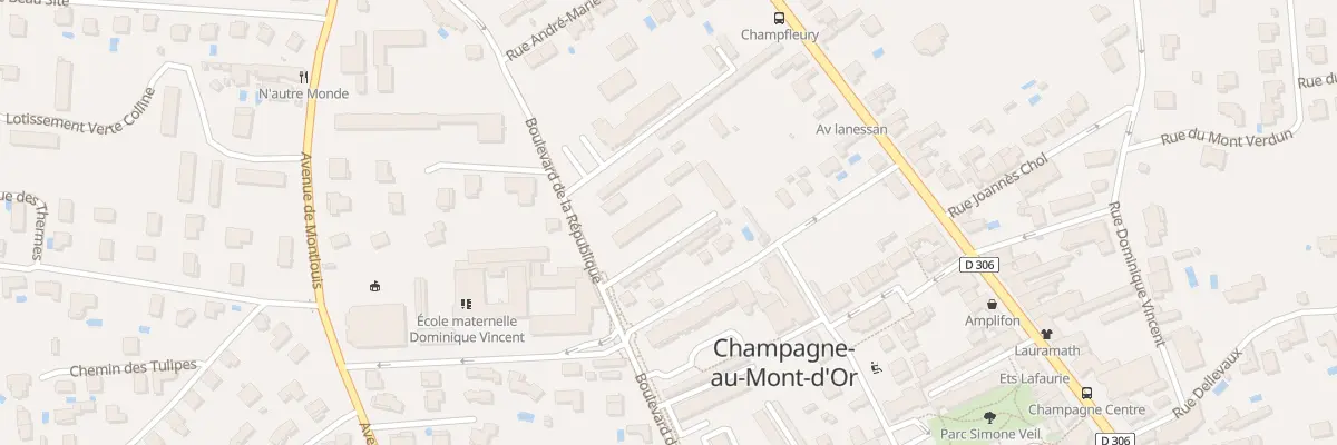 Plan du 13 Bd de la République à Champagne-au-Mont-d’Or