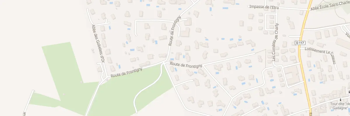 Plan du 395 Rte de Frontigny à Charly