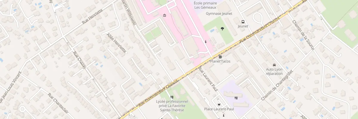Plan du 138 Rue Commandant Charcot à Lyon 5e Arrondissement