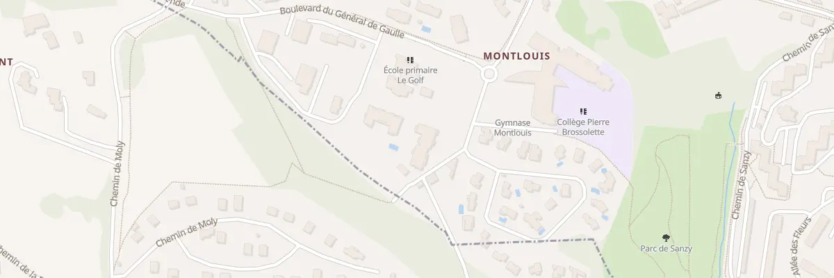Plan du 6A Che de Montlouis à Oullins-Pierre-Bénite