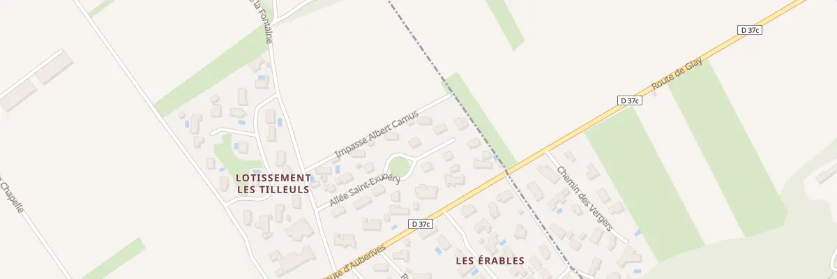 Plan du 5528 Glay à Saint-Clair-du-Rhône