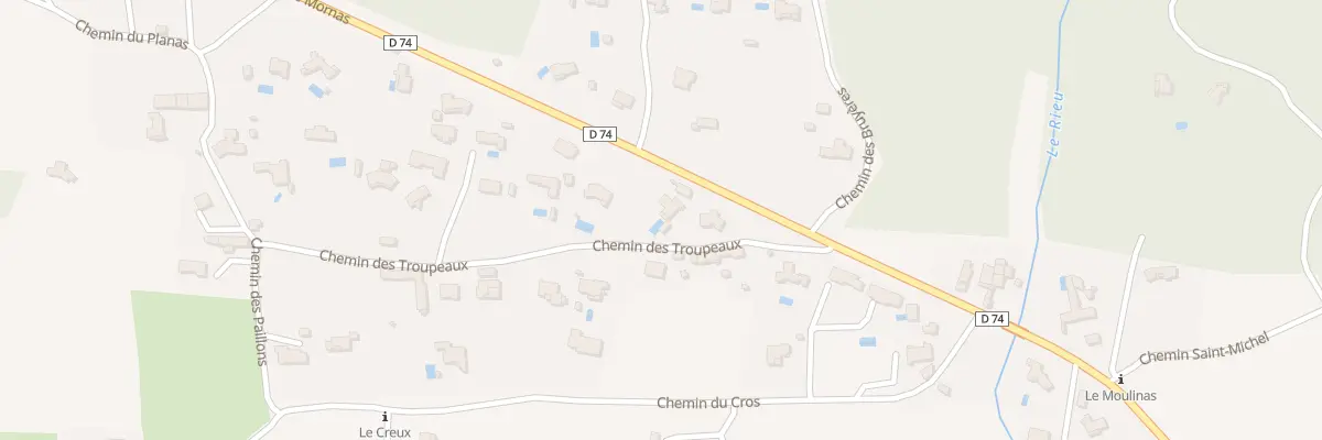 Plan du 5285 Rte de Mornas à Uchaux
