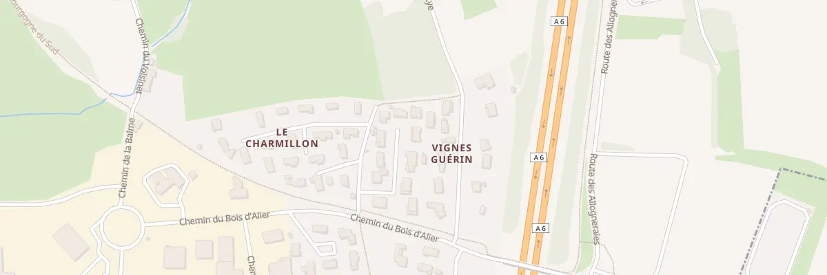 Plan du 298 Che des Vignes Guérin à Charnay-lès-Mâcon
