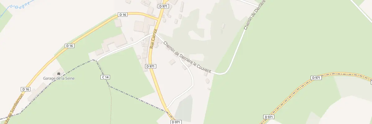 Plan du 8 Che de Derrière le Couvent à Saint-Seine-l’Abbaye