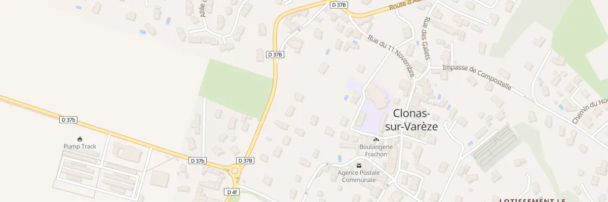 Plan du 12 Rte d’Auberives à Clonas-sur-Varèze