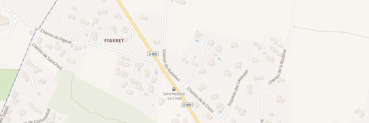 Plan du 5306 La Croze Ouest à Saint-Restitut