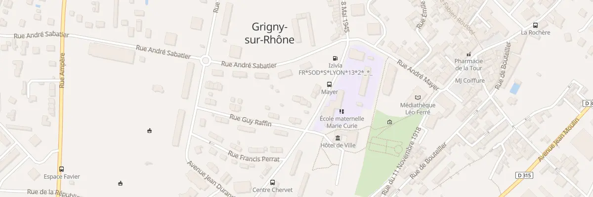 Plan du 3B Rue André Sabatier à Grigny-sur-Rhône