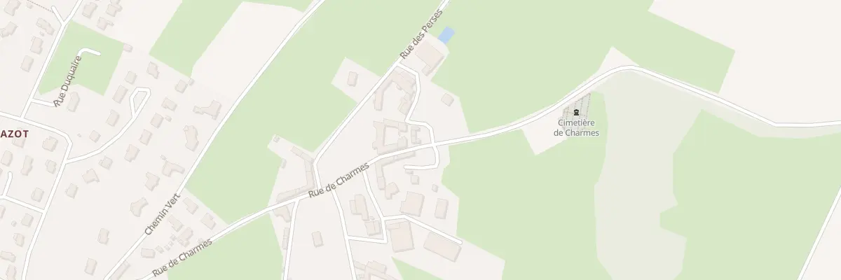Plan du 5450 Rue de Charmes à Guéreins