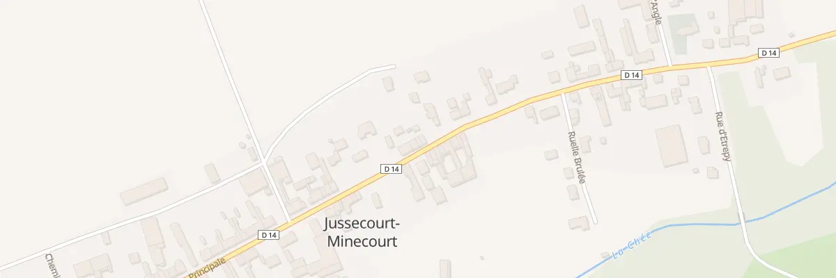 Plan du 38 Rue Principale à Jussecourt-Minecourt