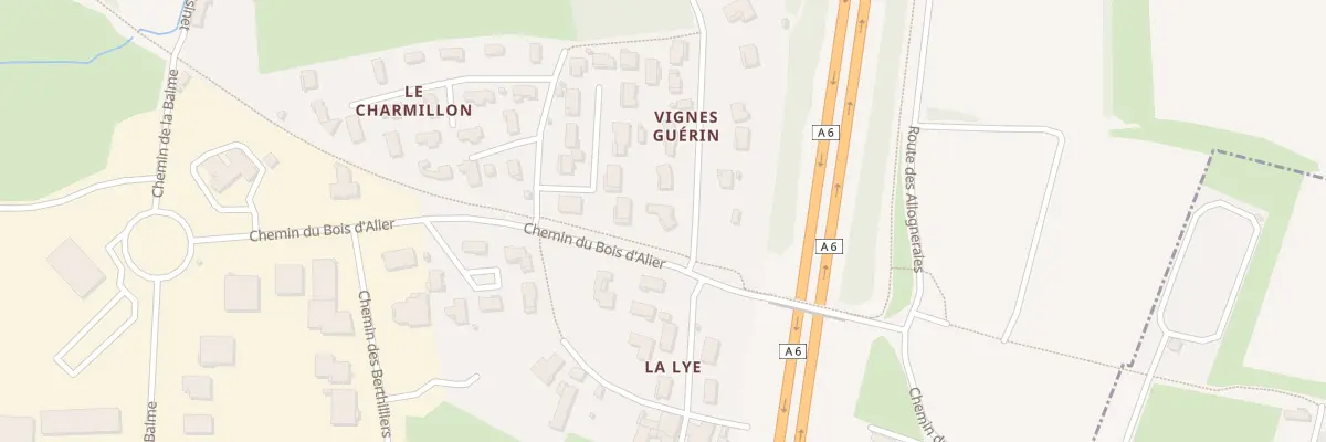Plan du 944 Che de la Lye à Charnay-lès-Mâcon