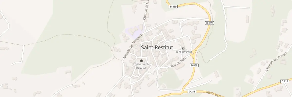 Plan du 5058 Le Village à Saint-Restitut