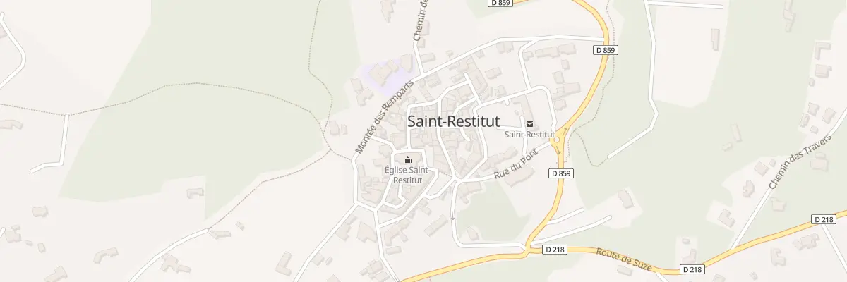 Plan de la Rue du Fournil à Saint-Restitut