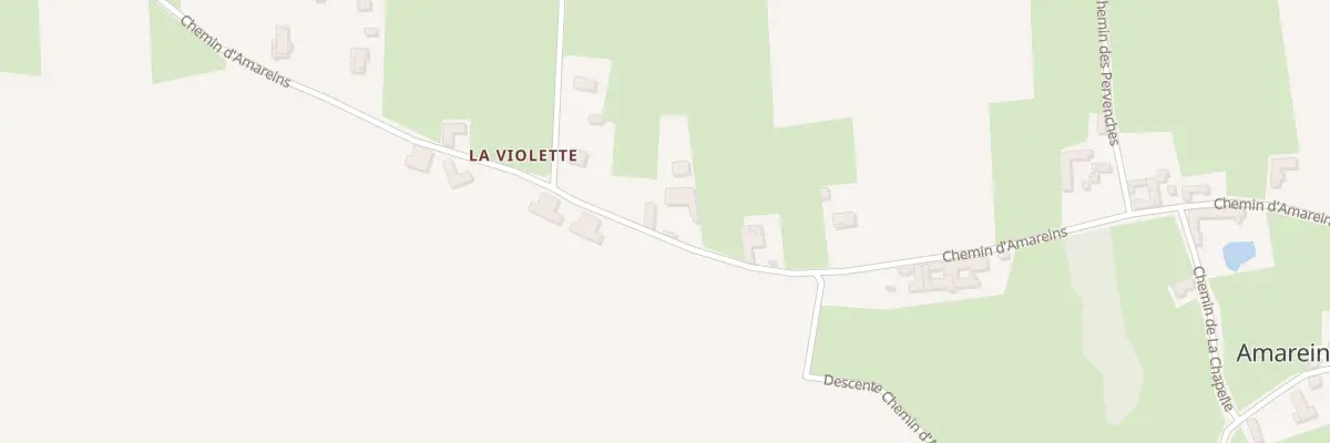 Plan du 455 Che d’Amareins à Francheleins