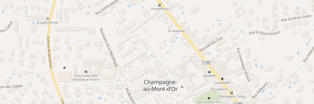 Plan du 12 Rue Pasteur à Champagne-au-Mont-d’Or