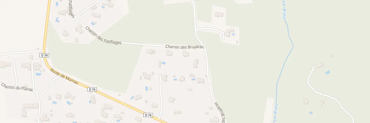 Plan du 5325 Che des Bruyères à Uchaux