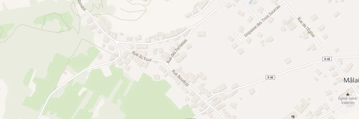 Plan du 54 Rue Boudrot à Mâlain