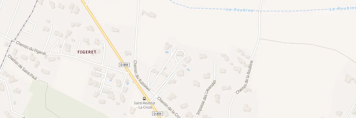 Plan du 5355 La Croze Ouest à Saint-Restitut