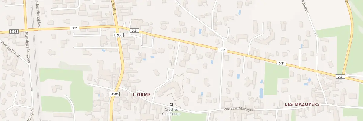 Plan du 170 Rte du Port d’Arciat à Crêches-sur-Saône