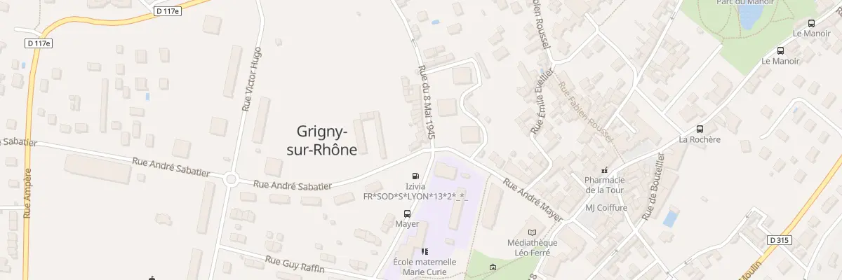 Plan du 4 Rue André Sabatier à Grigny-sur-Rhône