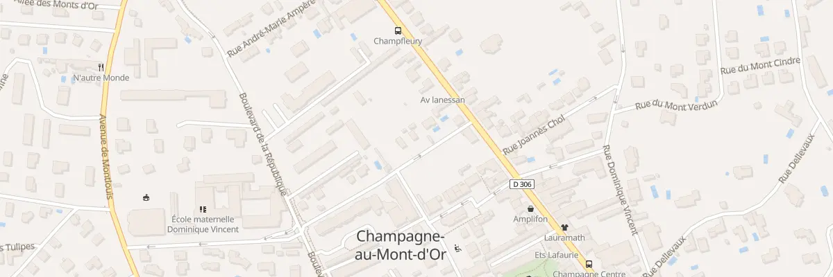 Plan du 8 Rue Pasteur à Champagne-au-Mont-d’Or