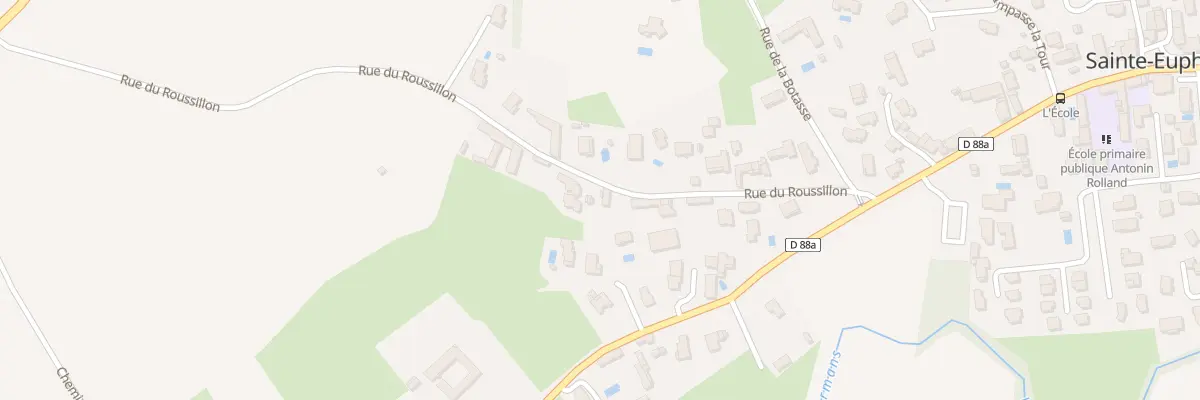 Plan du 235 Rue du Roussillon à Sainte-Euphémie