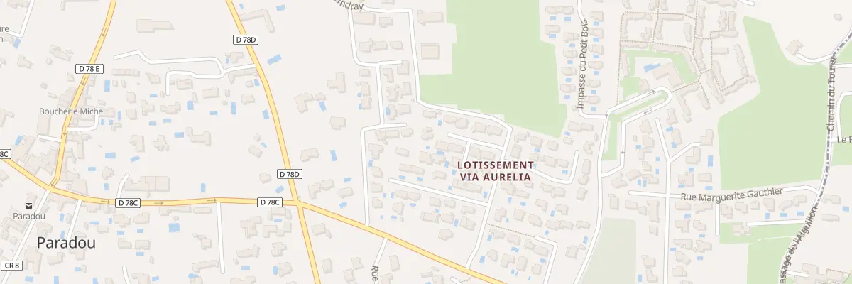Plan du 25 Lot Via Aurelia à Paradou