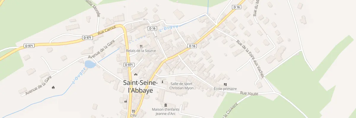Plan du 2 Rue Haute à Saint-Seine-l’Abbaye
