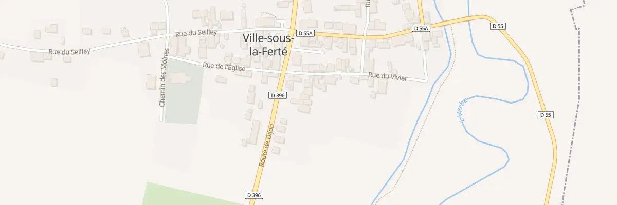 Plan du 12 Rue du Vivier à Ville-sous-la-Ferté