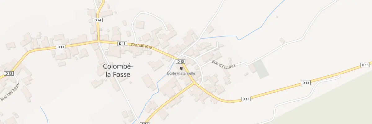 Plan du 75 Rue Grande Rue à Colombé-la-Fosse