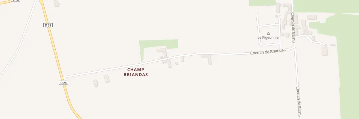 Plan du 324 Che de Briandas à Chaleins