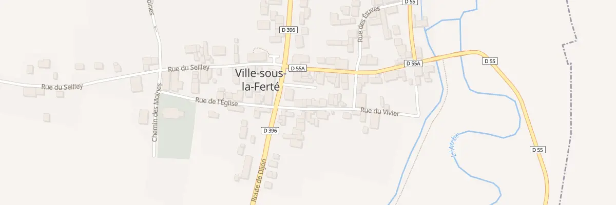 Plan du 3 Rue du Vivier à Ville-sous-la-Ferté