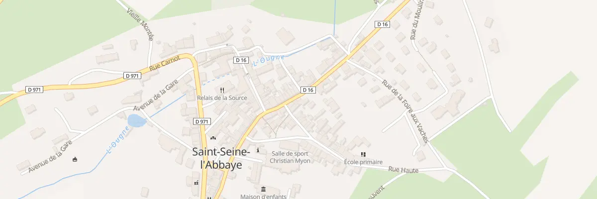 Plan du 10 Rue Gambetta à Saint-Seine-l’Abbaye