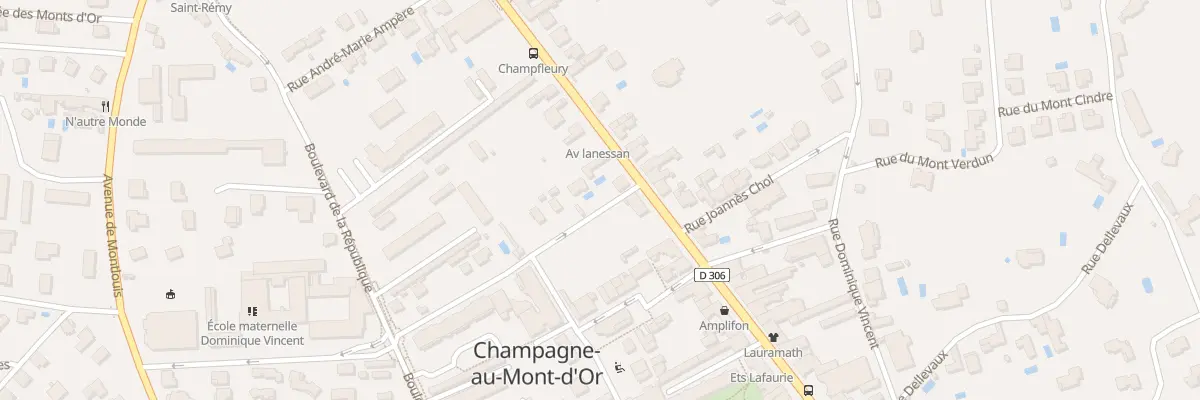 Plan du 2 Rue Pasteur à Champagne-au-Mont-d’Or