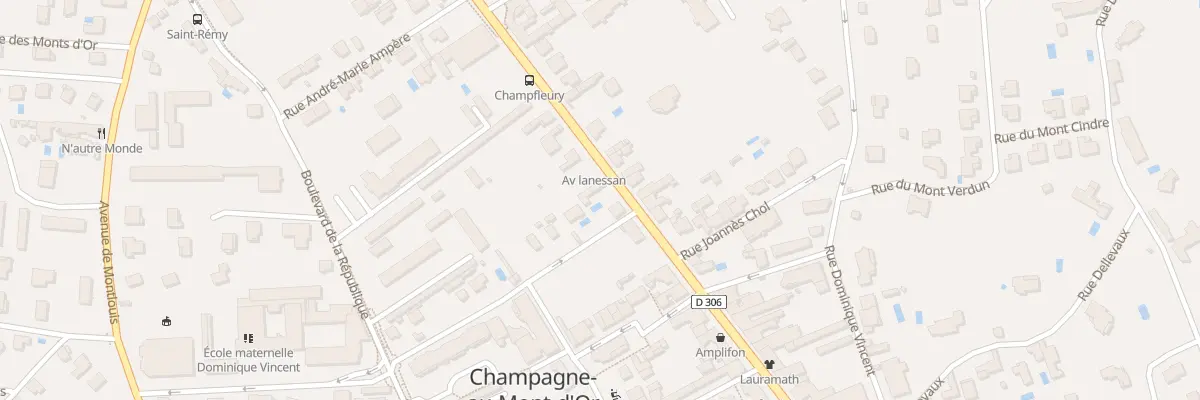 Plan du 95 Av de Lanessan à Champagne-au-Mont-d’Or