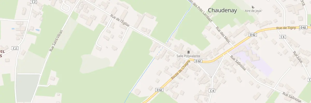 Plan du 7 Rue de l’Eglise à Chaudenay