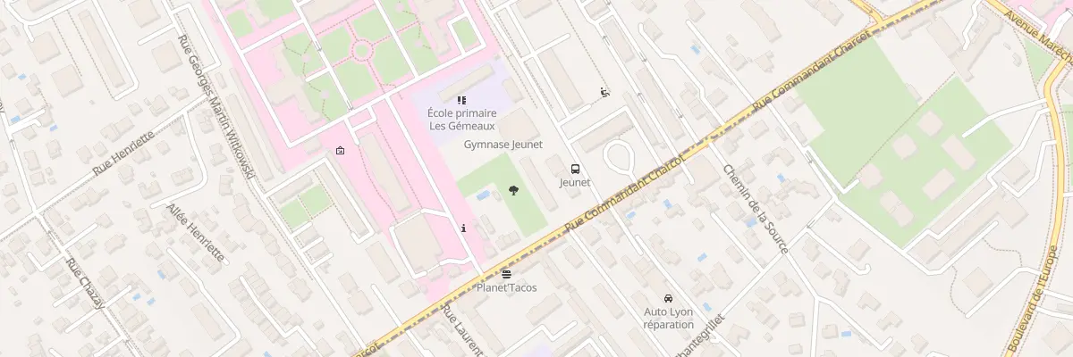 Plan du 128B Rue Commandant Charcot à Lyon 5e Arrondissement