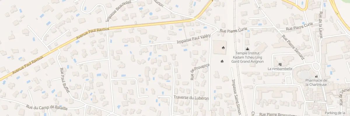 Plan du 12 All des Alpilles à Villeneuve-lès-Avignon