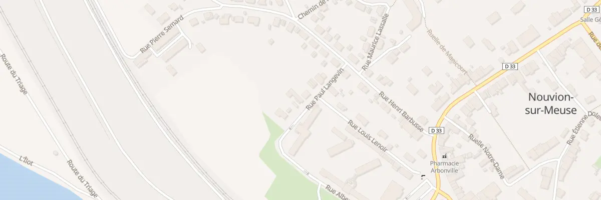 Plan du 11 Rue Paul Langevin à Nouvion-sur-Meuse