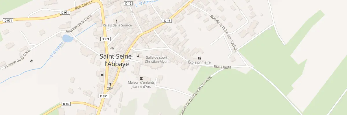 Plan du 16 Rue Haute à Saint-Seine-l’Abbaye