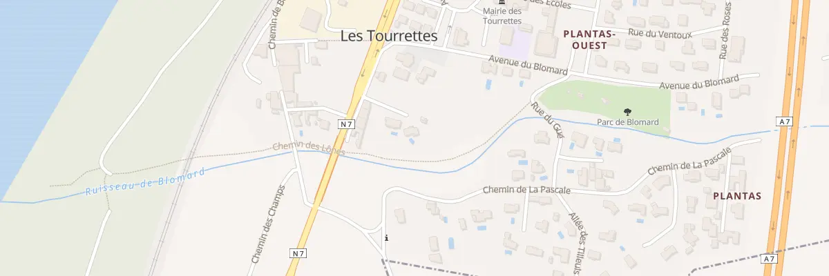 Plan du 5150 Plantas Ouest aux Tourrettes