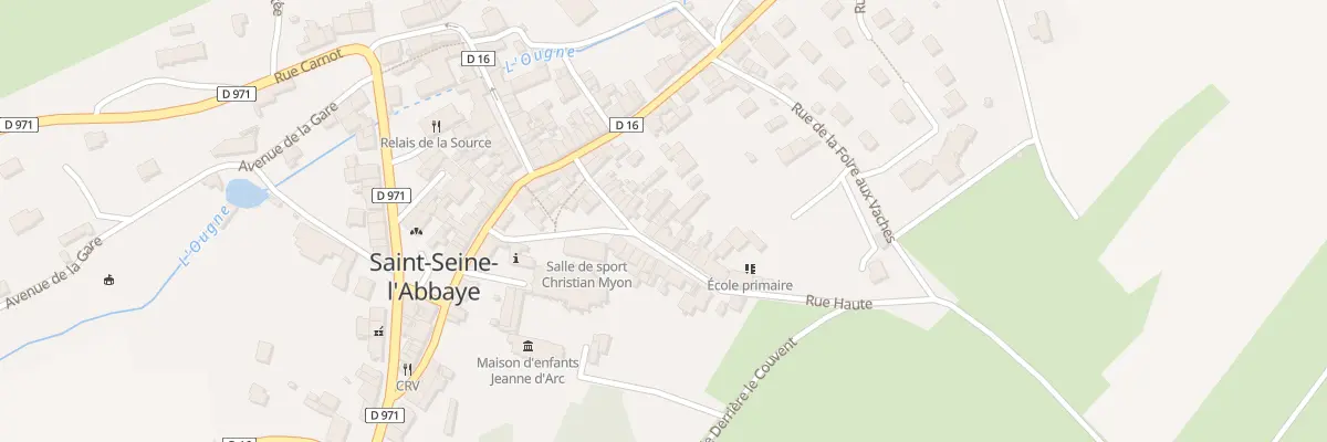 Plan du 15 Rue Haute à Saint-Seine-l’Abbaye