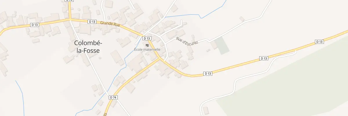 Plan du 2 Rue d’Escurez à Colombé-la-Fosse