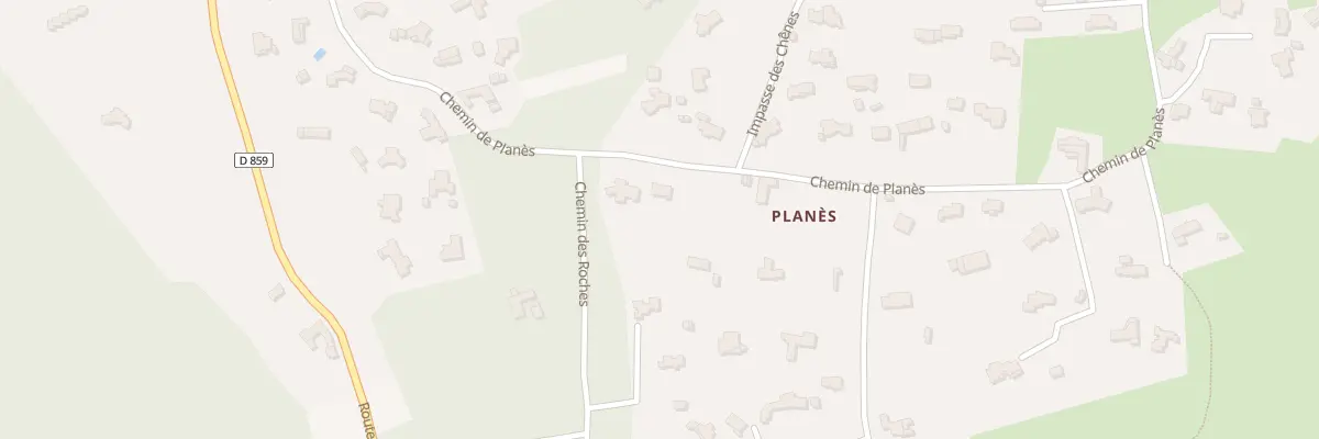 Plan du 833 Chem de Planes à Saint-Restitut