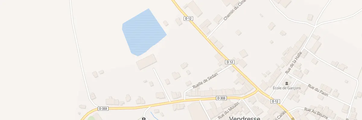Plan du 3 Rle de Sedan à Vendresse