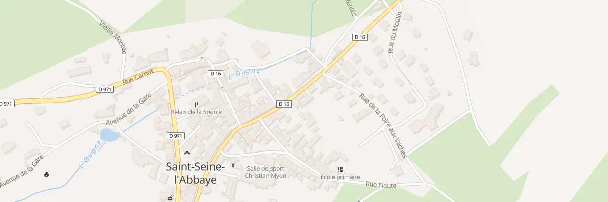 Plan du 14 Rue Gambetta à Saint-Seine-l’Abbaye