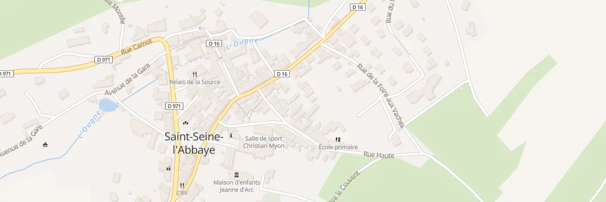 Plan du 13 Rue Haute à Saint-Seine-l’Abbaye